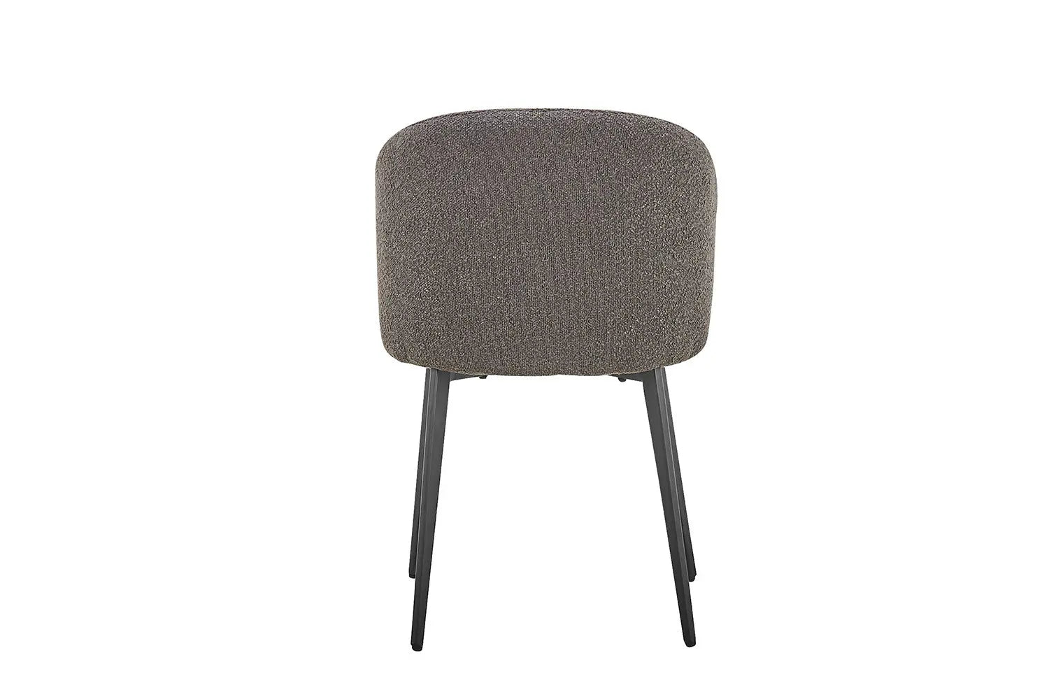 TINA - Chaise de Salle à Manger - 51 x 55 cm - Bouclé Gris ROUSSEAU