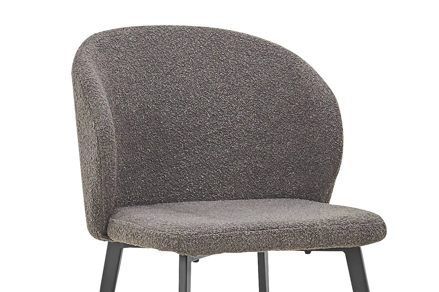 TINA - Chaise de Salle à Manger - 51 x 55 cm - Bouclé Gris ROUSSEAU