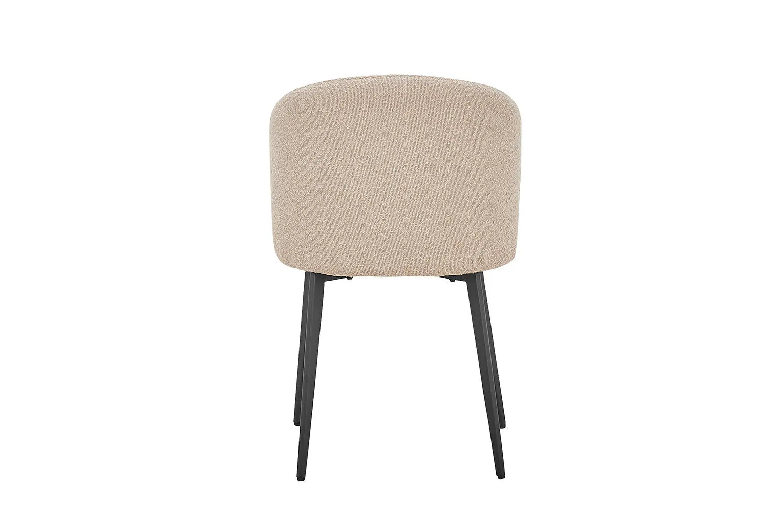 TINA - Chaise de Salle à Manger - 51 x 55 cm - Bouclé Sable ROUSSEAU