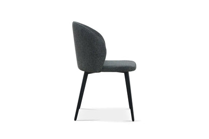 TINA - Chaise de Salle à Manger - 51 x 55 cm - Gris foncé ROUSSEAU