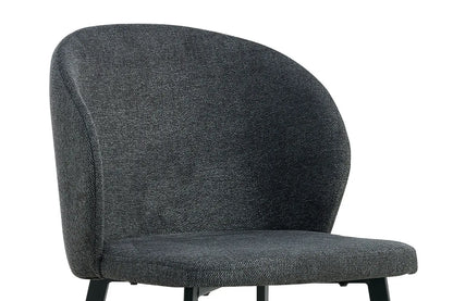 TINA - Chaise de Salle à Manger - 51 x 55 cm - Gris foncé ROUSSEAU