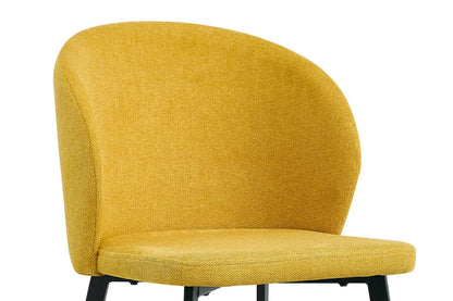 TINA - Chaise de Salle à Manger - 51 x 55 cm - Jaune ROUSSEAU