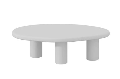 Table Basse Effet Ciment  Blanc TAVINA - 120 cm ROUSSEAU