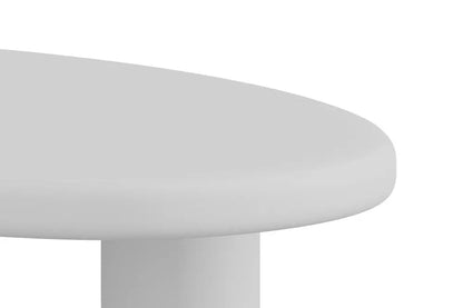 Table Basse Effet Ciment  Blanc TAVINA - 120 cm ROUSSEAU