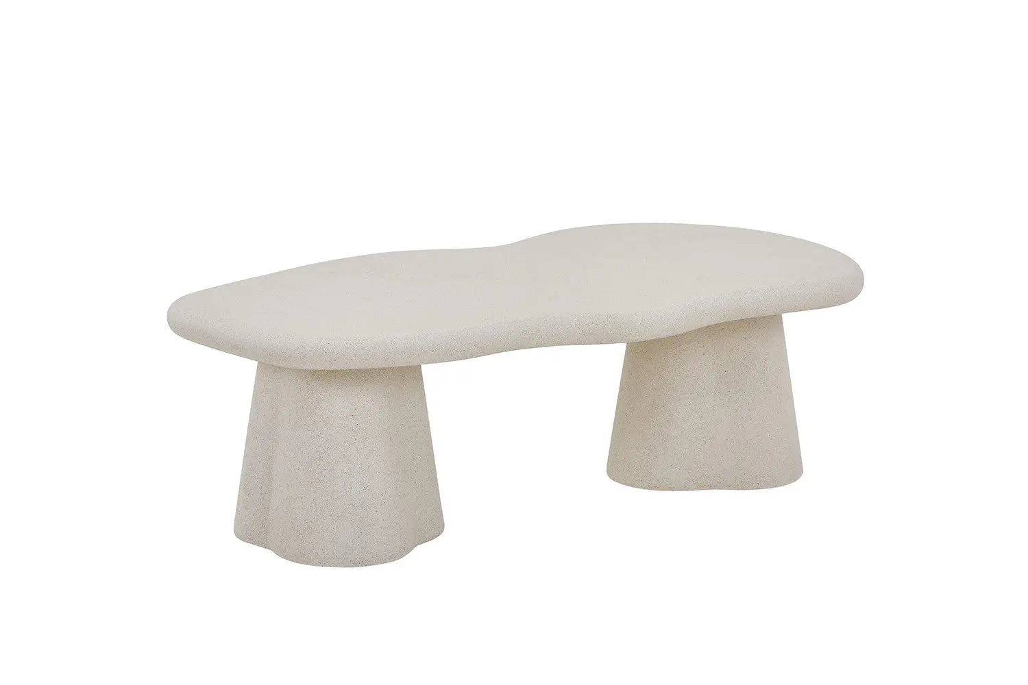 Table Basse Effet Ciment FARY Ciment Beige - 130 cm ROUSSEAU