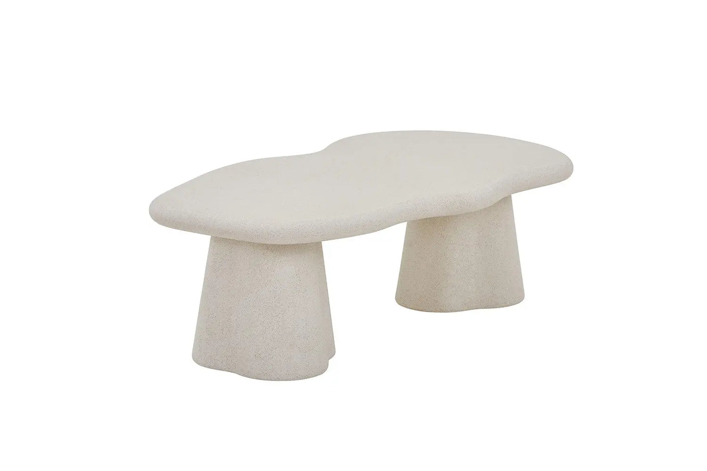 Table Basse Effet Ciment FARY Ciment Beige - 130 cm ROUSSEAU