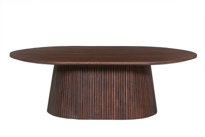 Table Basse Ovale MAYGA en Manguier Brun Foncé - 120 cm ROUSSEAU