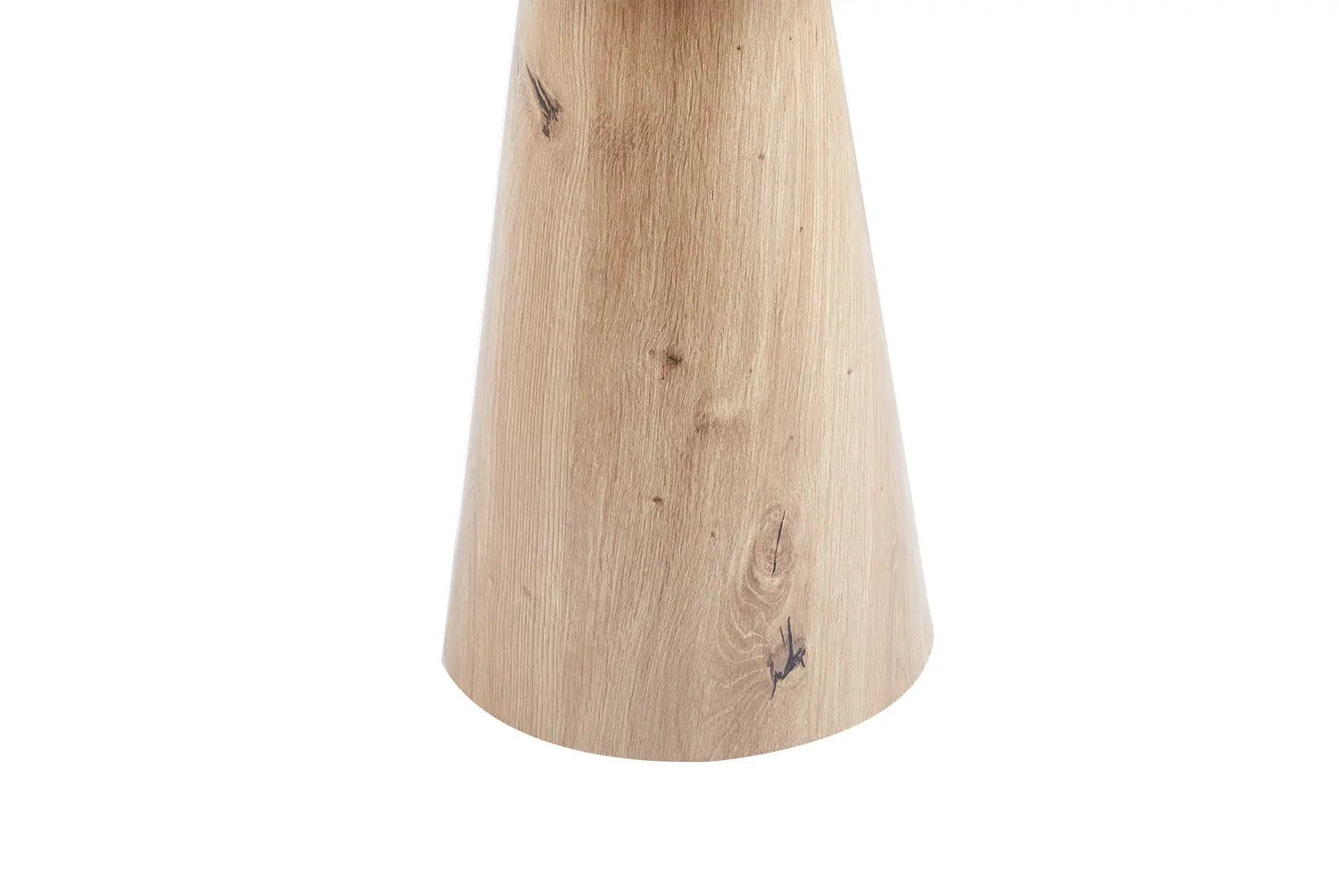 Table Basse Ronde Effet Chêne Vieilli LUKA - 45 cm ROUSSEAU