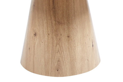 Table Basse Ronde Effet Chêne Vieilli LUKA - 80 cm ROUSSEAU