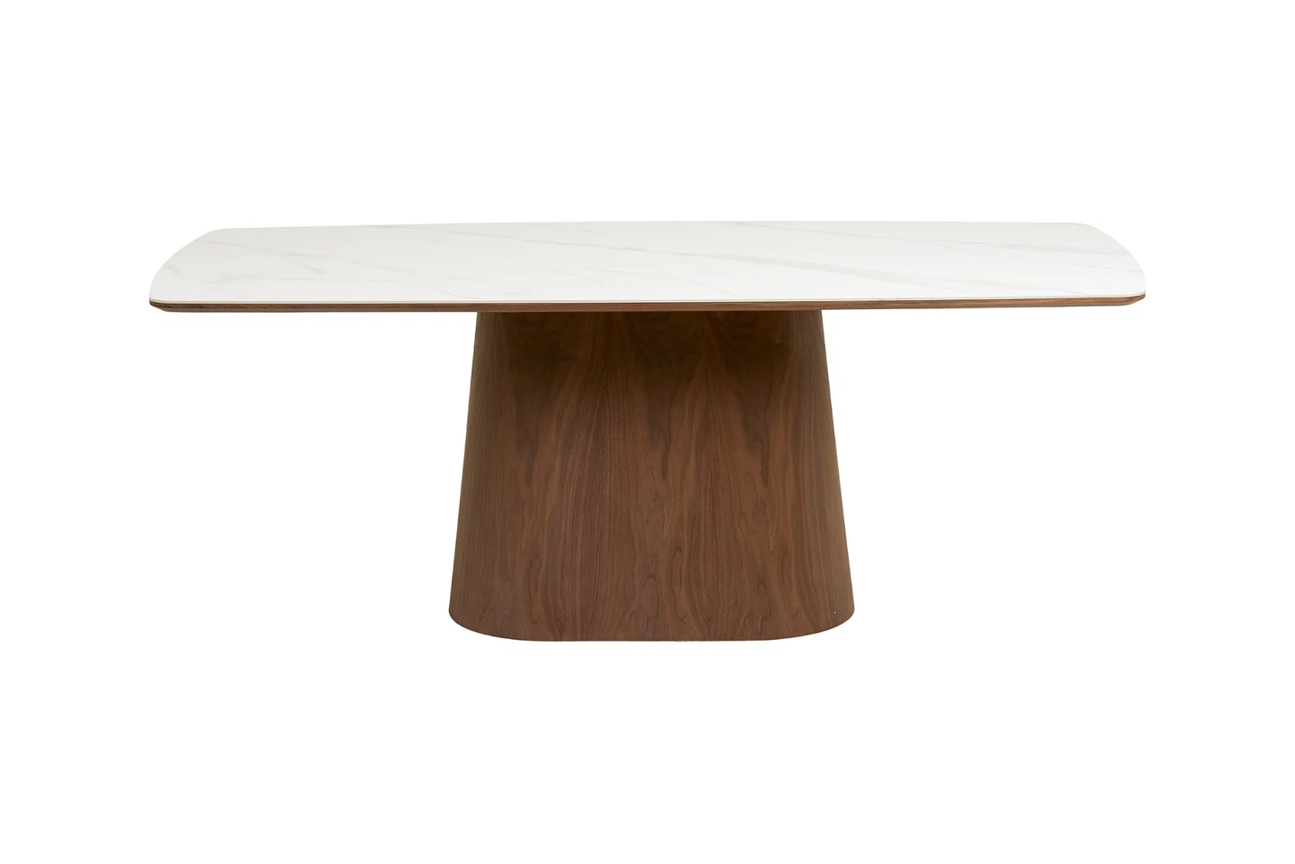 Table Rectangulaire de Salle à Manger Plateau Blanc en Céramique NOLI - 90x200 cm HOUSE NORDIC