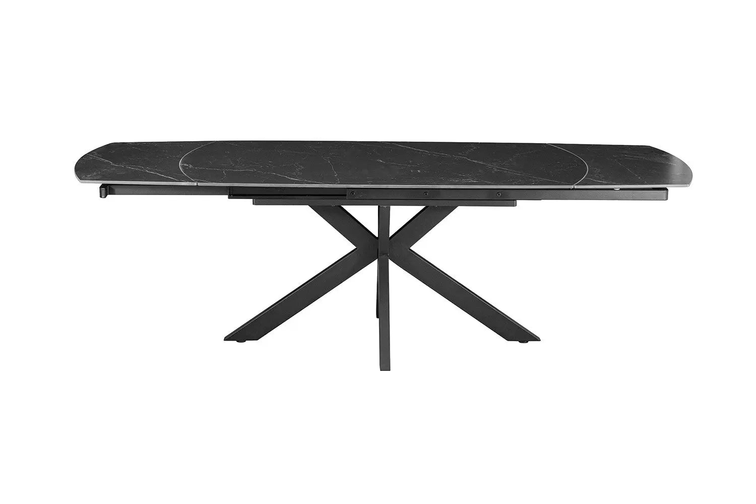 Table à Manger Extensible ARYA Ovale Danoise Pierre Noir - de 160 à 240 cm ROUSSEAU