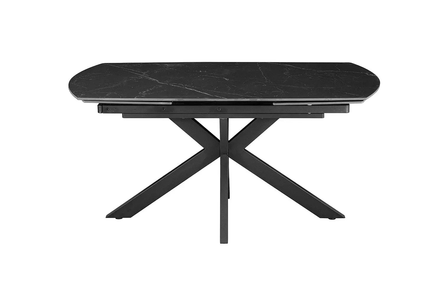 Table à Manger Extensible ARYA Ovale Danoise Pierre Noir - de 160 à 240 cm ROUSSEAU