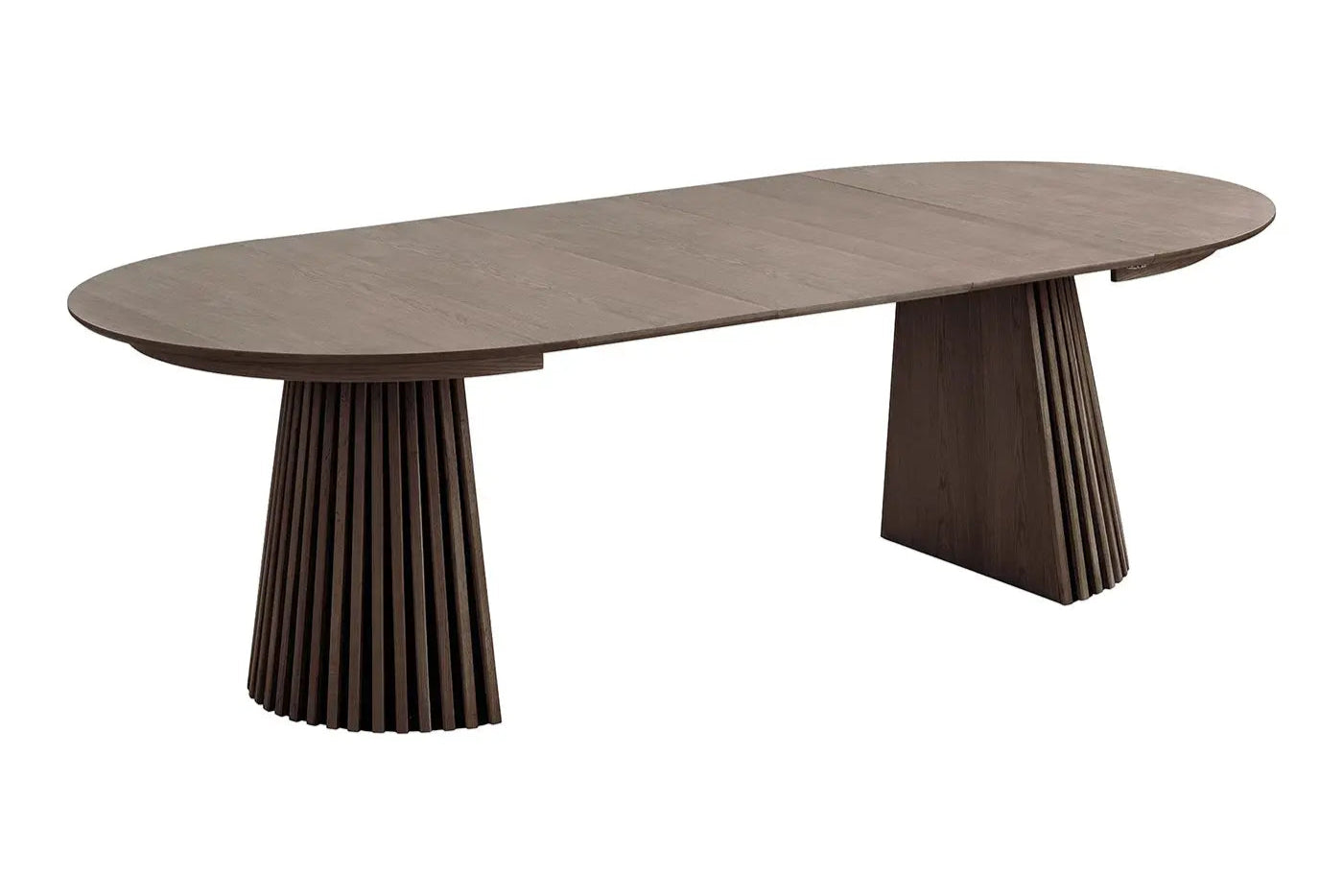 Table à Manger Extensible OSAKA Effet Bois Brun Foncé - 120 à 240 cm HOUSE NORDIC