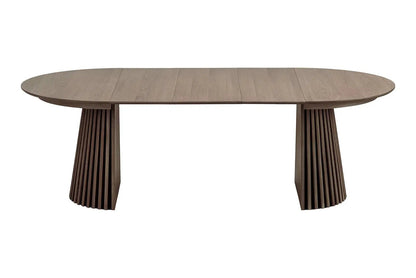 Table à Manger Extensible OSAKA Effet Bois Brun Foncé - 120 à 240 cm HOUSE NORDIC