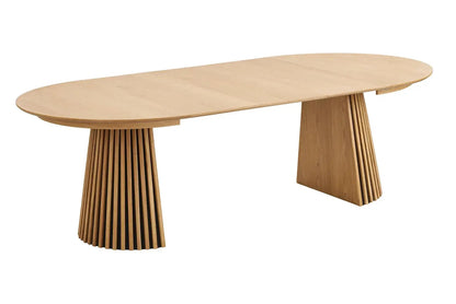 Table à Manger Extensible OSAKA Effet Bois Naturel - 120 à 240 cm HOUSE NORDIC