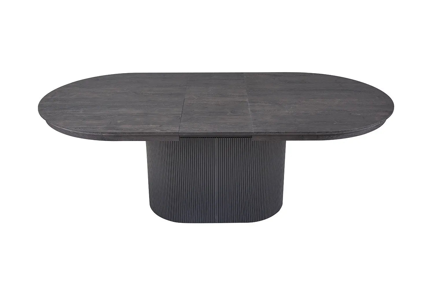 Table à Manger Extensible Ovale LYANE Effet Brun foncé - 180 à 220 cm ROUSSEAU