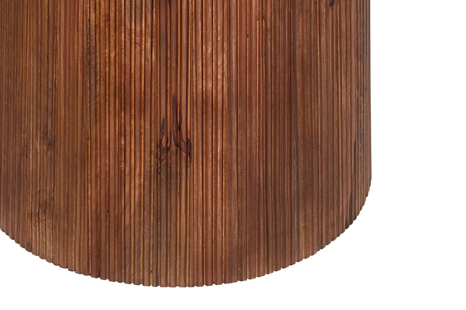 Table à Manger Ronde MAYGA en Manguier Brun Clair - 130 cm ROUSSEAU