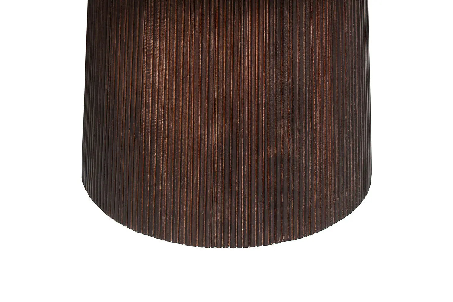 Table à Manger Ronde MAYGA en Manguier Brun Foncé - 130 cm ROUSSEAU