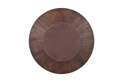 Table à manger Ronde TOMI en Bois de Manguier Brun - 130 cm ROUSSEAU
