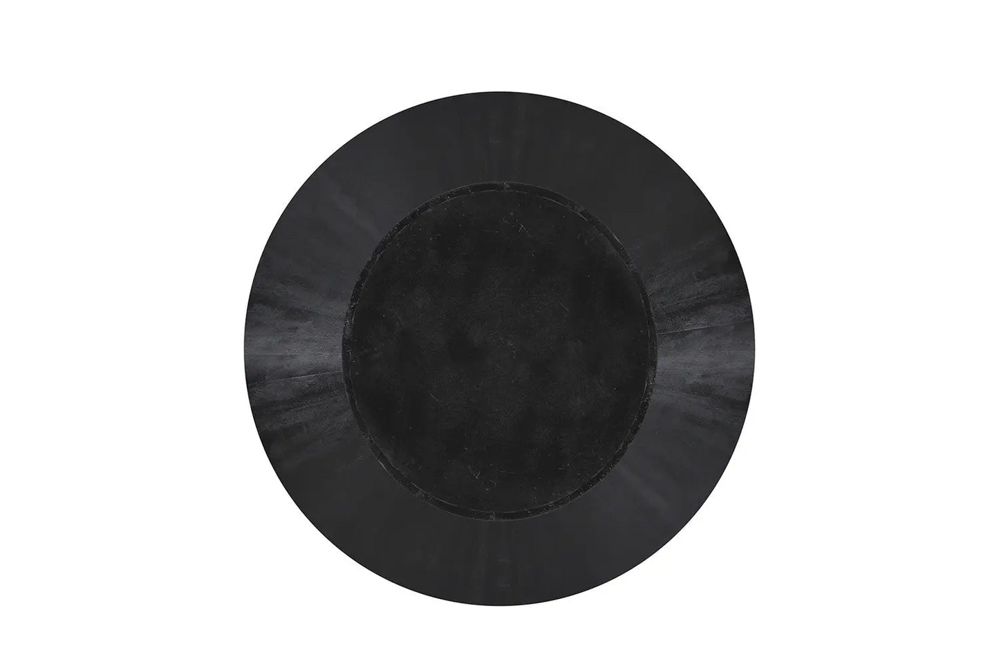 Table à manger Ronde TOMI en Bois de Manguier Noir - 130 cm ROUSSEAU