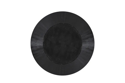 Table à manger Ronde TOMI en Bois de Manguier Noir - 130 cm ROUSSEAU