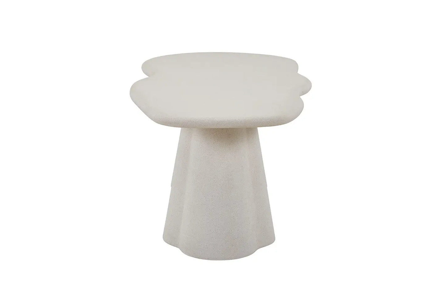 Table à manger Ovale Effet Ciment Organique FARY - 220 cm ROUSSEAU