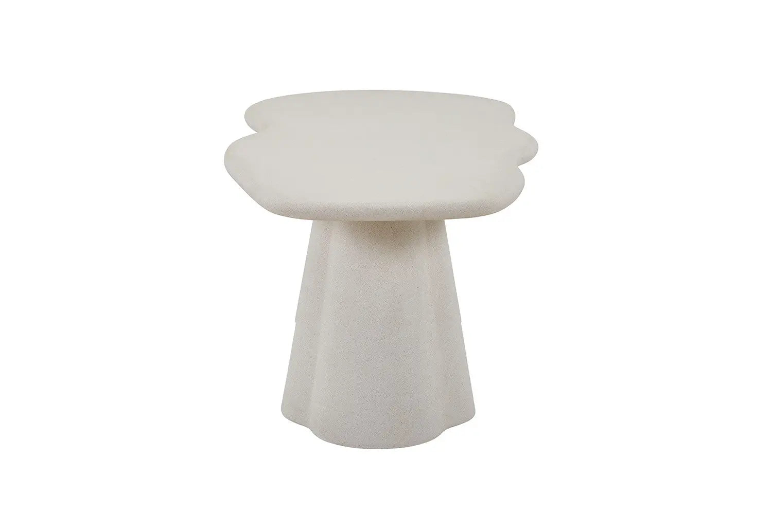 Table à manger Ovale Effet Ciment Organique FARY - 220 cm ROUSSEAU