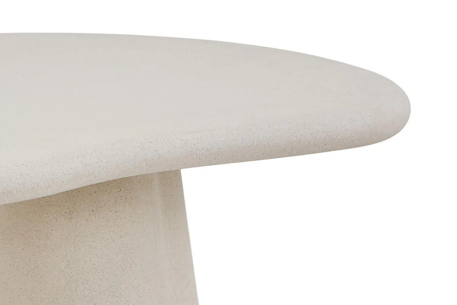 Table à manger Ovale Effet Ciment Organique FARY - 220 cm ROUSSEAU
