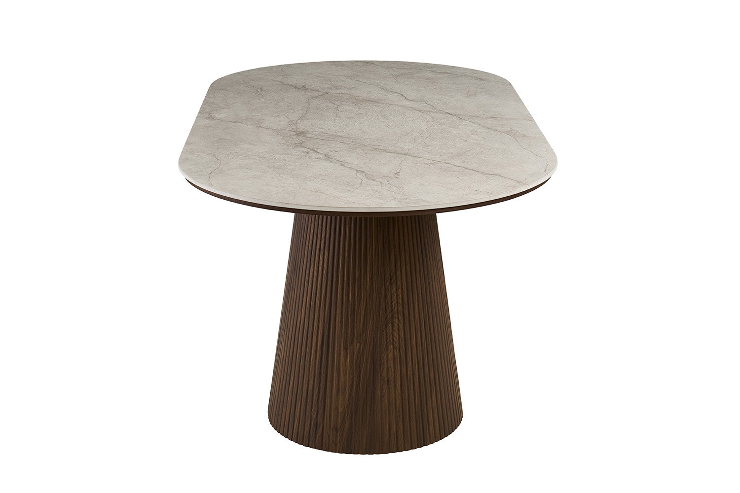 Table VEKO 180 cm Ovale - vue lifestyle salle à manger contemporaine