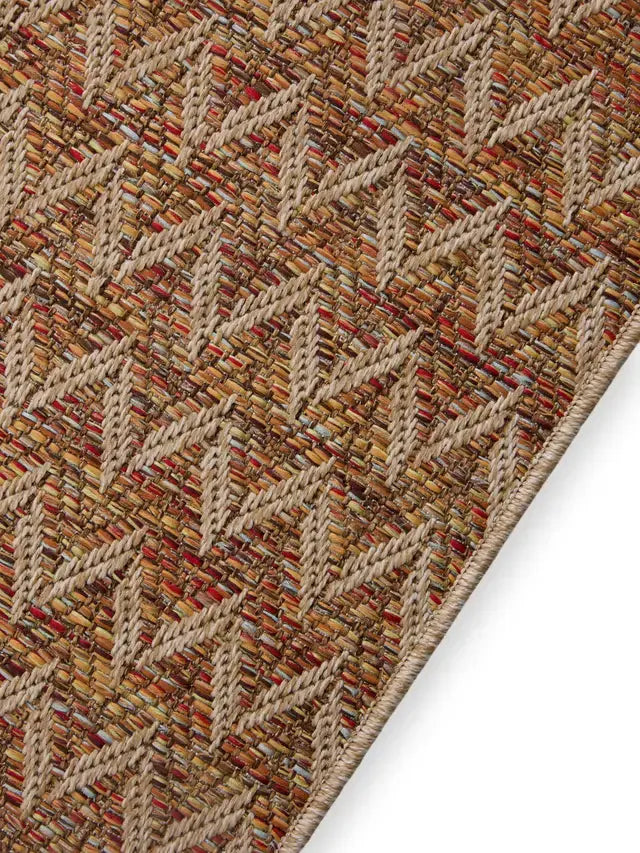 Tapis d'Extérieur et Intérieur AGRA Beige et Multicouleur BENUTA