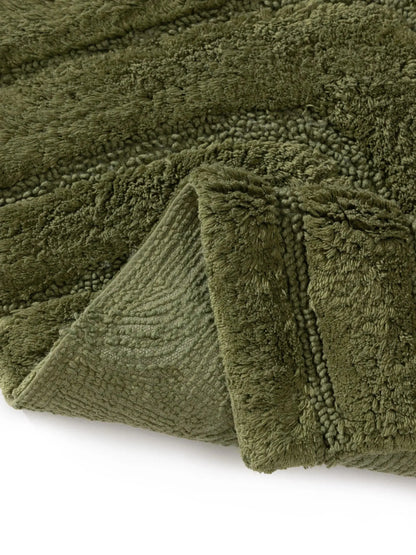 Tapis de bain 100% Coton tufté à la main DAN Vert BENUTA