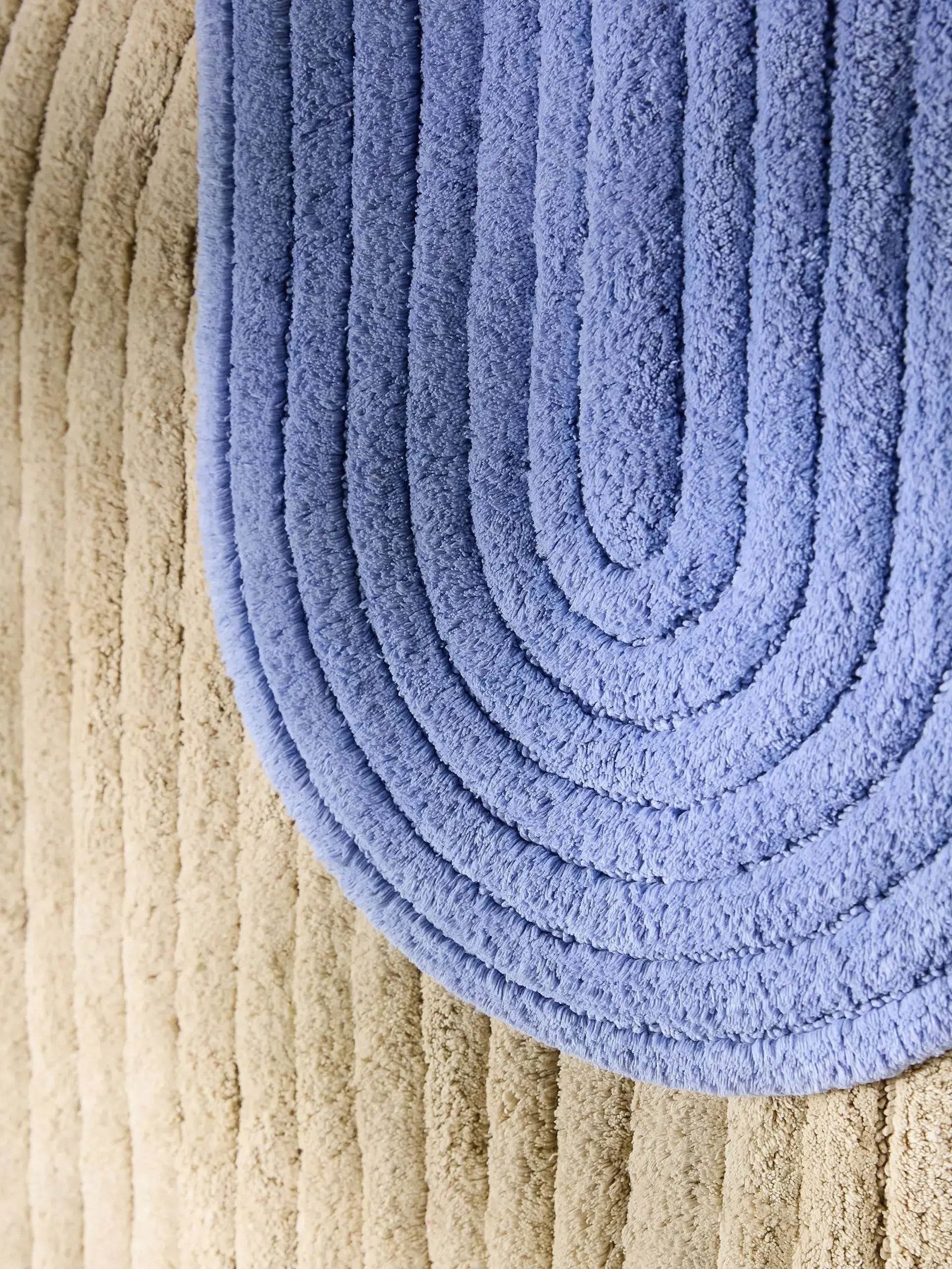 Tapis de bain 100% Coton tufté à la main NIA Beige BENUTA