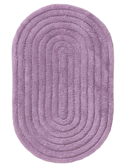 Tapis de bain 100% Coton tufté à la main NIA Mauve BENUTA