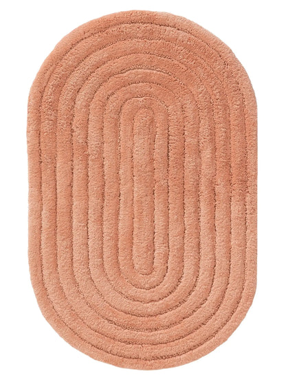 Tapis de bain 100% Coton tufté à la main NIA Orange BENUTA