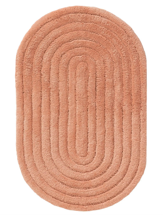 Tapis de bain 100% Coton tufté à la main NIA Orange BENUTA