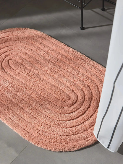 Tapis de bain 100% Coton tufté à la main NIA Orange BENUTA