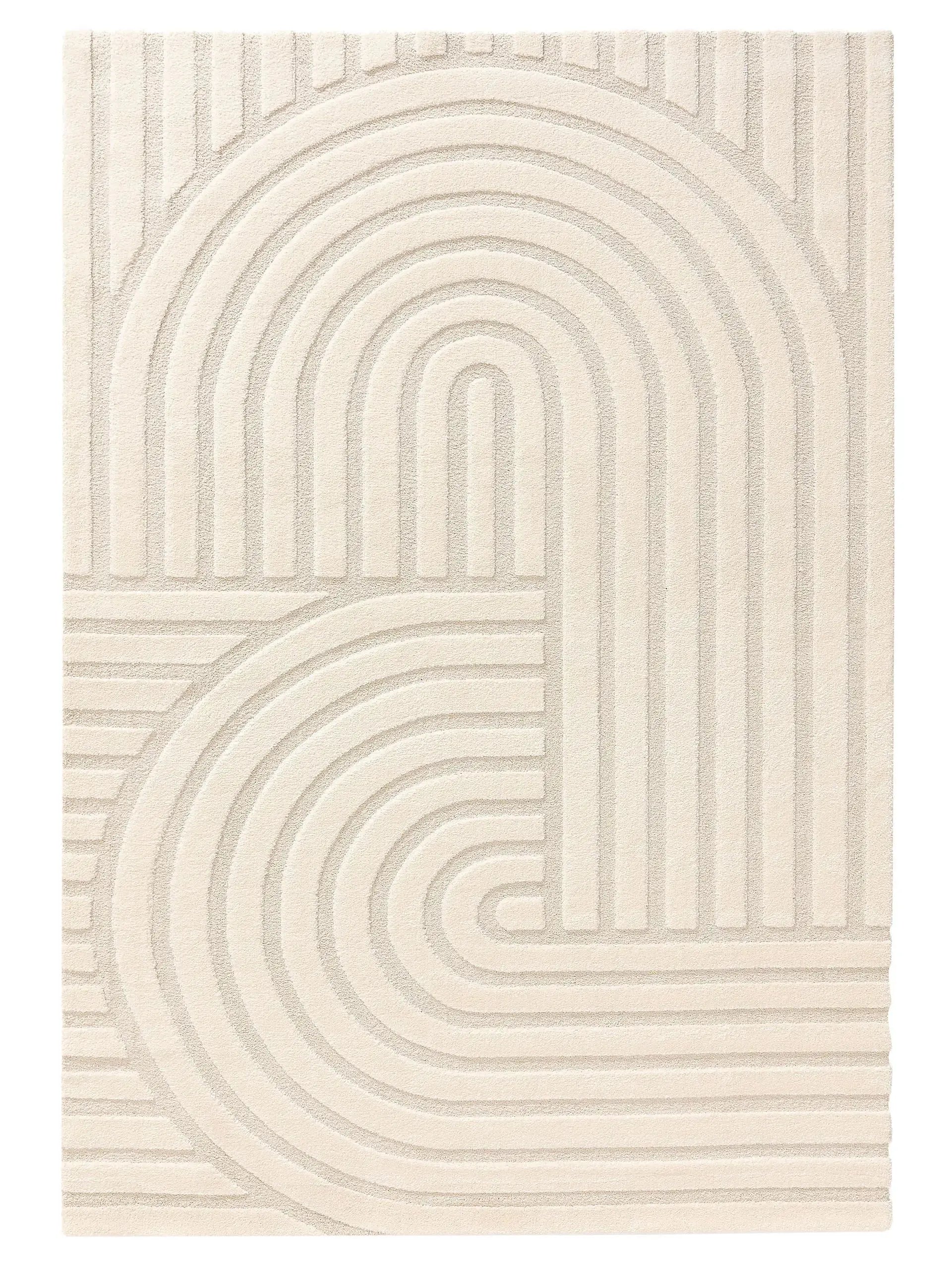 Tapis tissé à la machine EVE Beige BENUTA