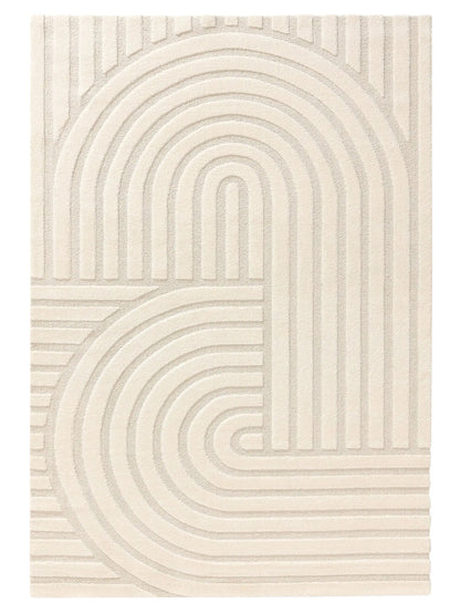 Tapis tissé à la machine EVE Beige BENUTA