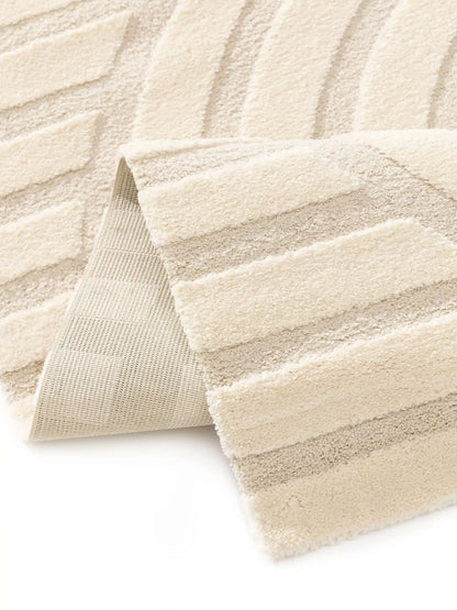 Tapis tissé à la machine EVE Beige BENUTA