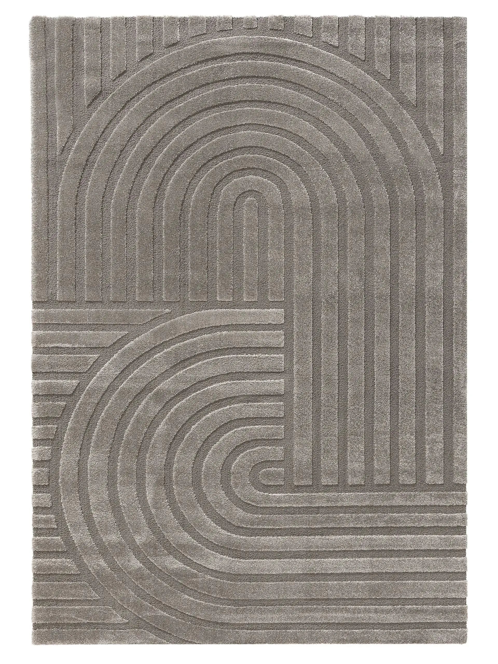 Tapis tissé à la machine EVE Gris BENUTA