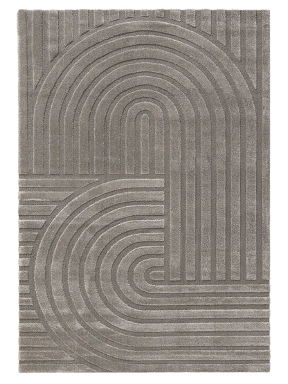 Tapis tissé à la machine EVE Gris BENUTA