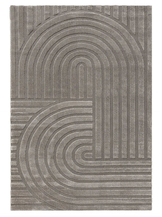 Tapis tissé à la machine EVE Gris BENUTA
