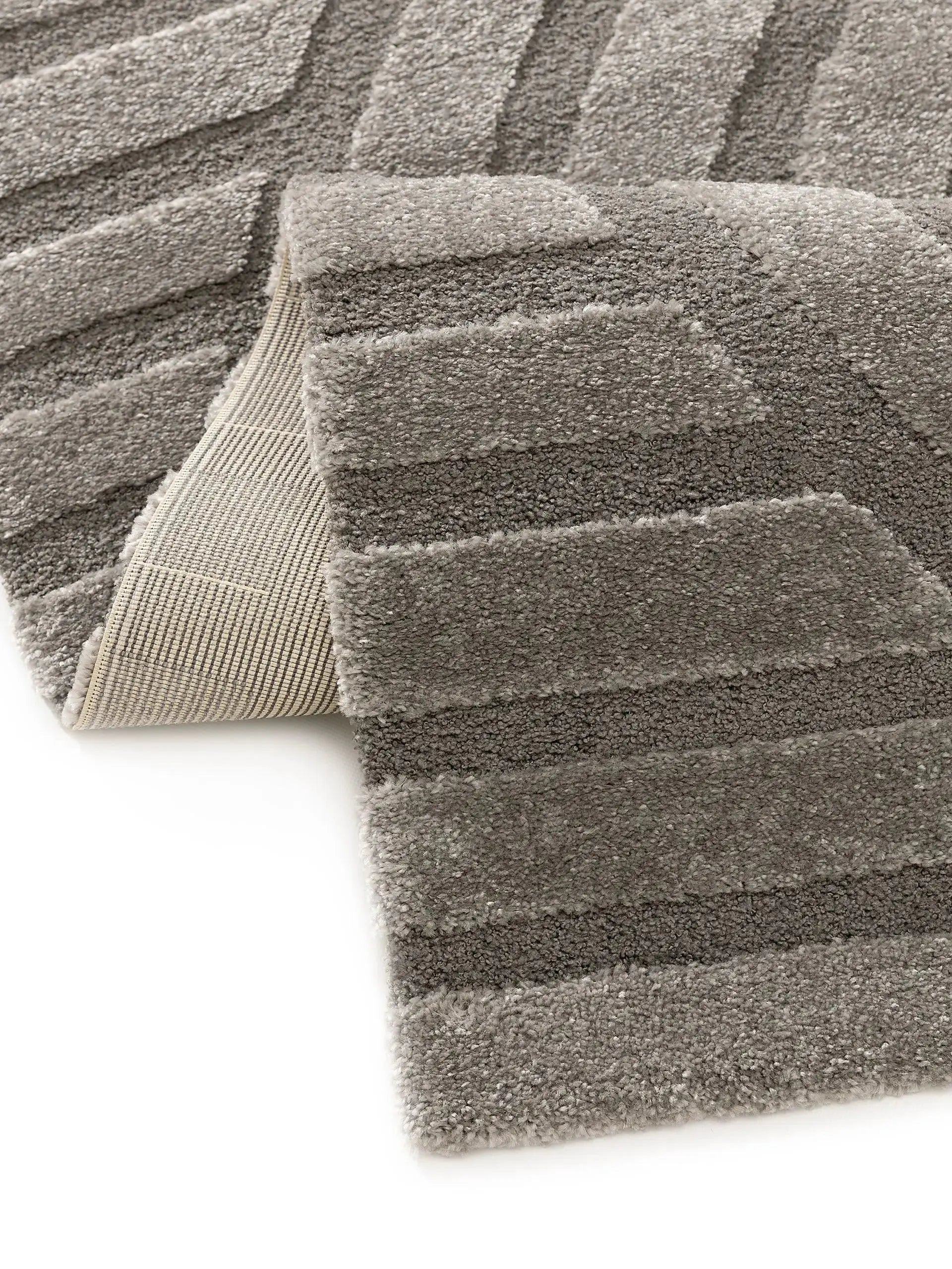 Tapis tissé à la machine EVE Gris BENUTA