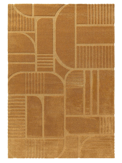 Tapis tissé à la machine EVE Jaune BENUTA