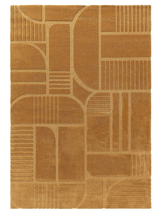 Tapis tissé à la machine EVE Jaune BENUTA