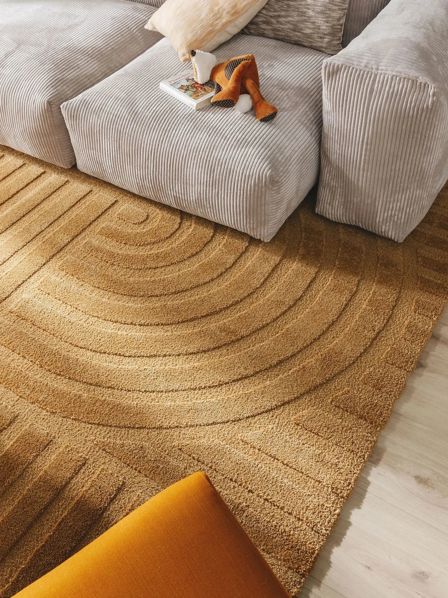 Tapis tissé à la machine EVE Jaune BENUTA