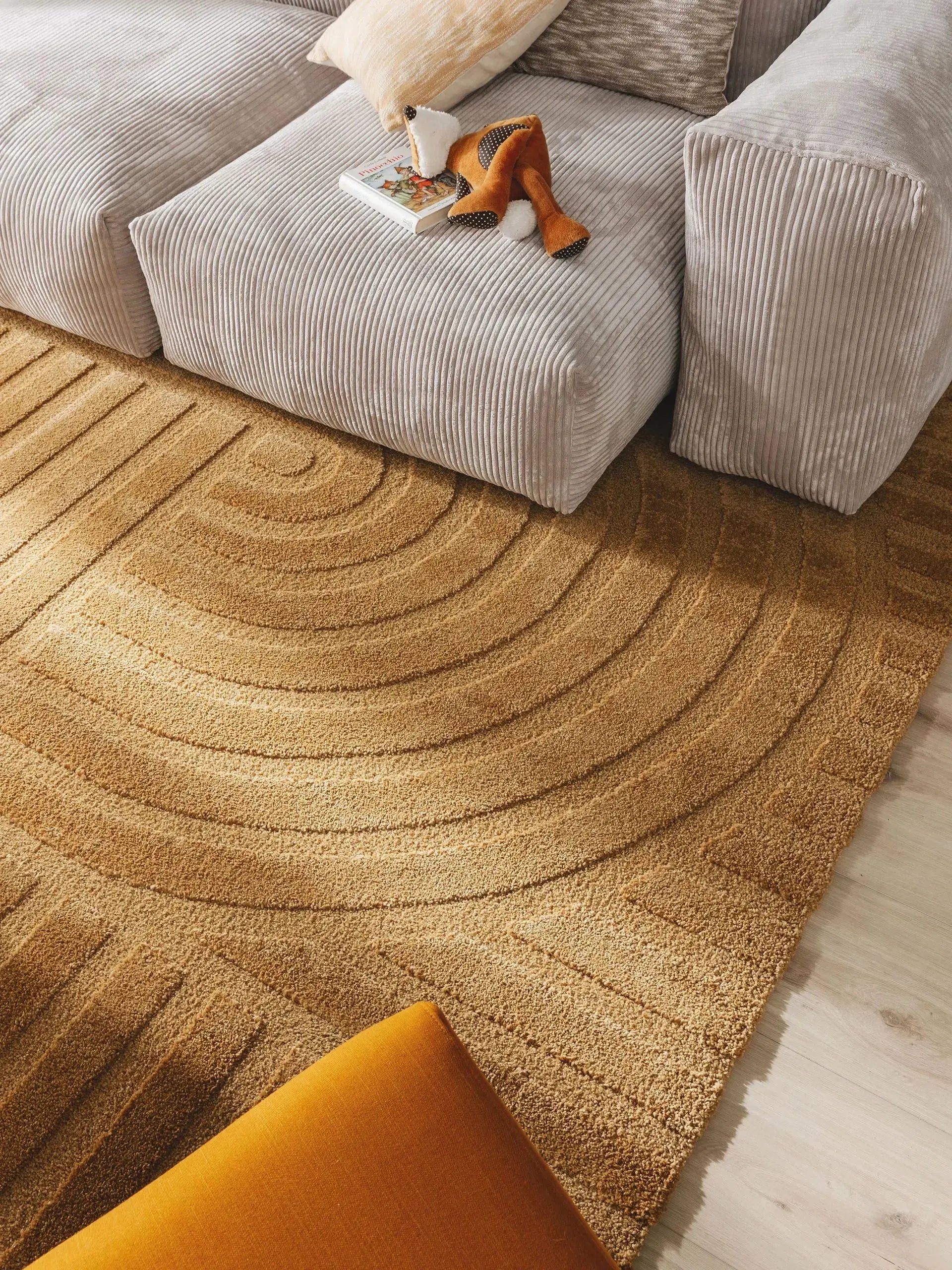 Tapis tissé à la machine EVE Jaune BENUTA