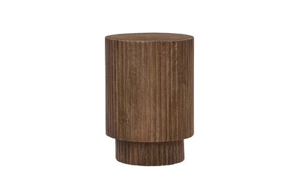 VICTORIA - Table d'appoint Ronde en Bois de Manguier Brun clair - 35 cm ROUSSEAU